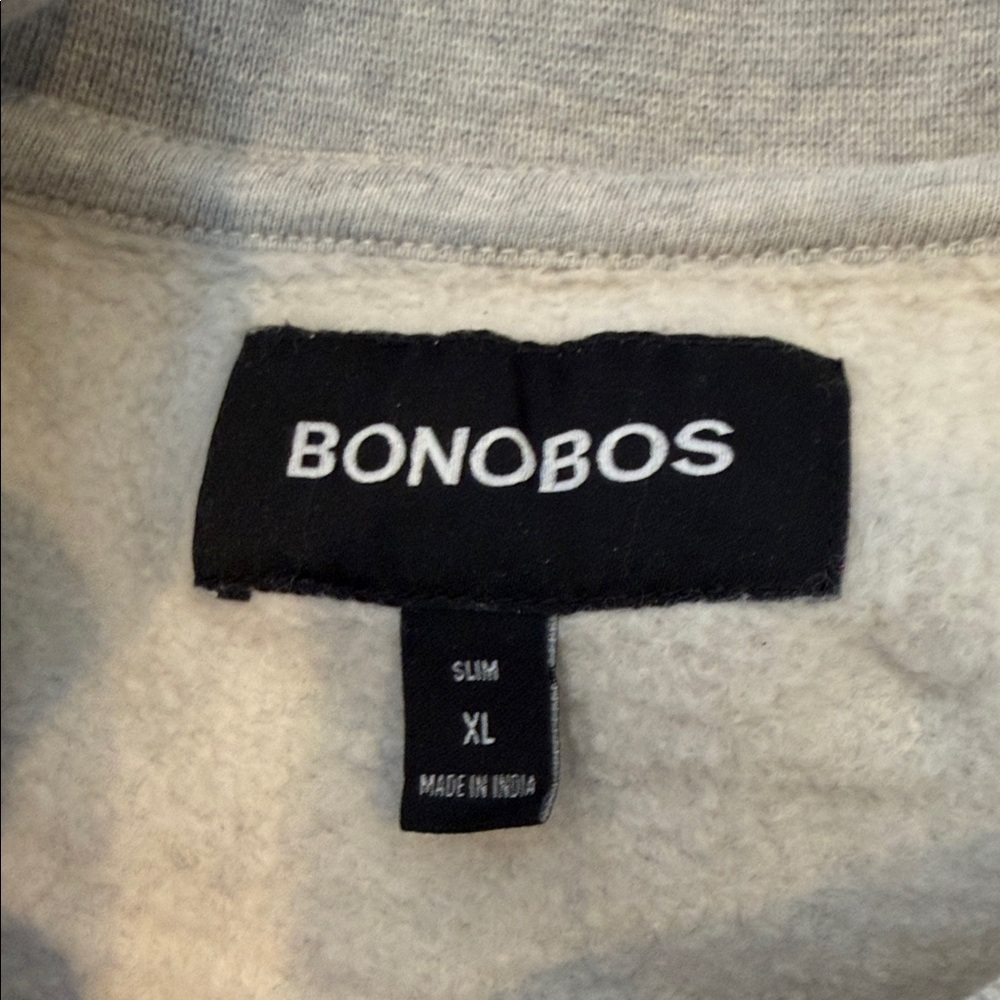 Bonobos Heather Gray Sweatshirt with Multicolor Rabbit - Picture 2 of 5
